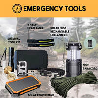 Ensemble de sac à dos de survie, kit de survie tactique complet pour la famille, activités de plein air