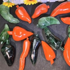 Artesanías de <span class=keywords><strong>Cristal</strong></span> Natural Talladas a Mano: <span class=keywords><strong>Cristal</strong></span> Rojo Pimienta, Jaspe <span class=keywords><strong>Verde</strong></span> Pimienta, Fluorita <span class=keywords><strong>Verde</strong></span> Pimienta en Venta - Product Image 5