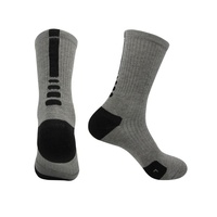 Respirant Automne Solide Compression Durable Tube Moyen Hommes Basketball Elite Chaussettes De Sport À Séchage Rapide