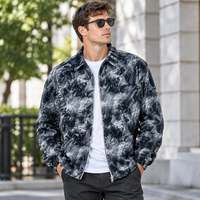 Veste en jean rétro pour homme sur mesure OEM ODM, veste décontractée imperméable en polycoton, coupe ample grande taille, vente en gros