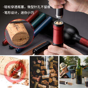 Abridor de botellas neumático con forma de bolígrafo Kh1 002101, material ABS redondo, herramienta para abrir vino tinto - Product Image 3