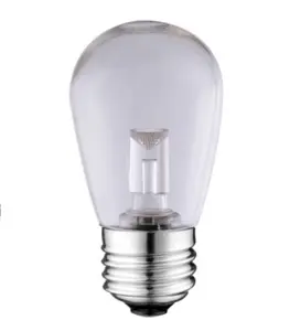 Clear S14 LED Bistro Lamp Replacement Bulbs for Outdoor Patio Light String