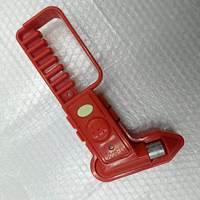 Martillo de Seguridad de Emergencia para Autobús, Herramienta para Romper Vidrios con Alarma, Cortador de Cinturón de Seguridad, Martillo de Escape Rojo para Transporte Público