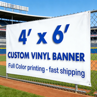 Bannière Bâche PVC Personnalisée Grand Format pour Extérieur - Impression Numérique Drapeaux Publicitaires Promotionnels