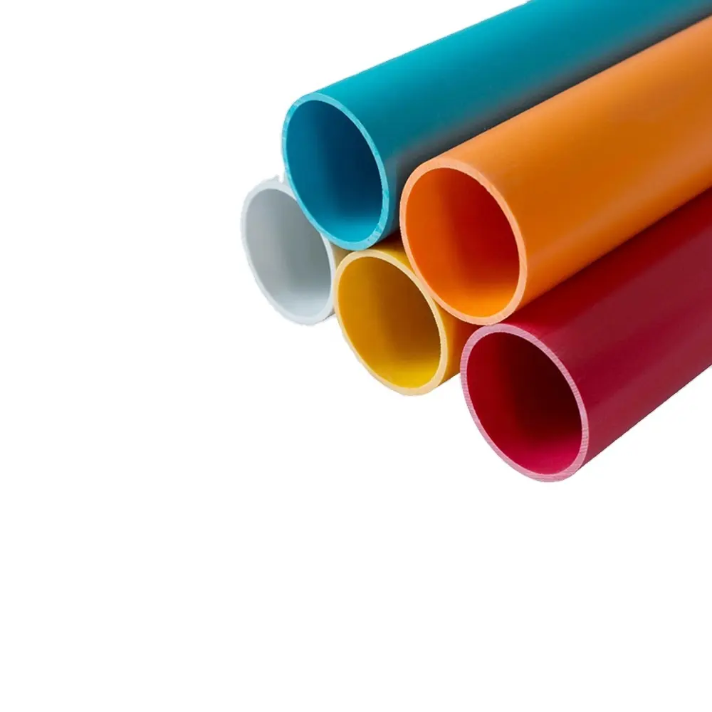 Factory Made PVC Round Pipe Plastic Steel Tube Plastic CoreRoll Core Pipe Packaging Pvc Pipe 20*16 kinds of specifications