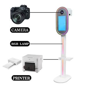 Machine photomaton à écran tactile 15,6 pouces, appareil <span class=keywords><strong>photo</strong></span> reflex numérique à matrice, miroir ovale, design léger, <span class=keywords><strong>logiciel</strong></span>, vente chaude - Product Image 4