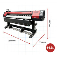 Impresora Eco solvente 1600mm 1,6 M Plotter de inyección de tinta digital de gran formato con un solo cabezal de impresión I3200 Xp600