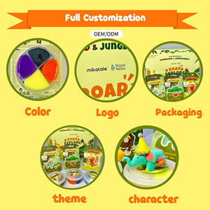 Kit de Arcilla Seca al Aire Reutilizable, No Tóxica y Segura para Niños, para Actividades de Fiestas de Cumpleaños - Product Image 5