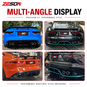 Difusor Trasero Estilo <span class=keywords><strong>SVR</strong></span> de Fibra de Carbono ZESON para <span class=keywords><strong>Jaguar</strong></span> F-Type X152 2013-2024 - Product Image 6