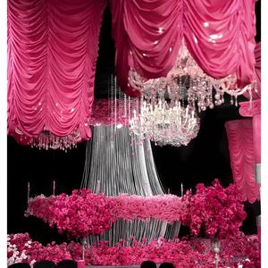 BY250032 زخرفة المياه تموج الأنابيب المهنية الستائر الحرير الجليد الدعائم وصول جديد بسيط للبيع - Product Image 2