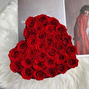 Roses éternelles en gros, roses préservées pour Noël, boîte en forme de cœur, 30 roses, longue durée de vie, 3-5 ans, taille personnalisée - Product Image 3