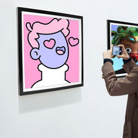 Écran LCD carré de 33,2 pouces, Android 7.1 RK3288 1920x1920, cadre d'art mural numérique pour la publicité dans les métros et les espaces commerciaux