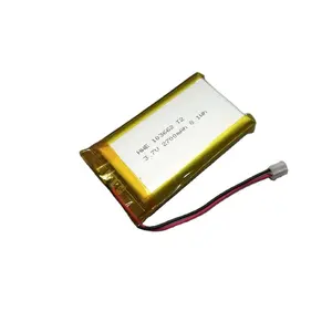 Baterai li-polimer 103662 2700mAh isi ulang kapasitas tinggi baterai Lipo 3.7V untuk perangkat digital