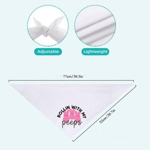 Bestseller Bavaglino Pasquale per Animali Domestici con Design a Triangolo e Cartone Animato Coniglio My Peeps per Tutte le Stagioni - Product Image 4