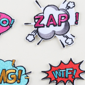 Self Adhesive Cute Cartoon Funny Words Letter <b>Patch</b> for Decoration - Product Image 4