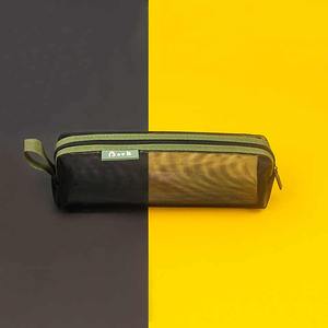 Estuche para lápices de <span class=keywords><strong>tela</strong></span> de doble capa de gran capacidad, bolsa cuadrada de <span class=keywords><strong>gasa</strong></span> para el regreso a clases, portátil y práctico - Product Image 2