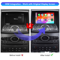 QX70 Q70L G35 FX35 FX50 EX25 EX35 Upgrade Wireless CarPlay & Android Auto Decoder-Modul-Schnittstellenkit für Infiniti