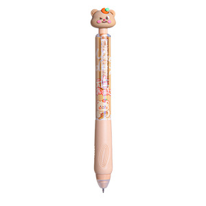 <span class=keywords><strong>Stylo</strong></span> neutre à action par clic de style dessin animé mignon, 0,5 mm, pour étudiants, écriture fluide, <span class=keywords><strong>thermosensible</strong></span>, effaçable, en plastique, <span class=keywords><strong>stylo</strong></span> cadeau - Product Image 1