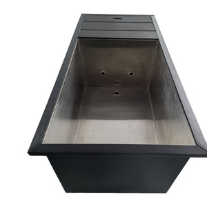 Xách tay thép không gỉ hình chữ nhật bồn tắm spa duy nhất người ngoài trời lạnh trị liệu băng tắm với 304 vật liệu thép không gỉ - Product Image 4