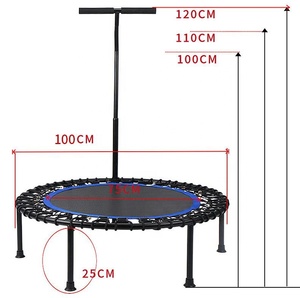Trampolín Elástico para Ejercicios Aeróbicos en Interiores PINJIAN, Trampolín Redondo de 40 Pulgadas para Niños con Barandilla para <span class=keywords><strong>Fitness</strong></span> en Casa - Product Image 6