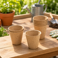 Pots en pulpe de papier écologiques, conteneurs pour semis biodégradables pour le jardinage à domicile et l'utilisation commerciale