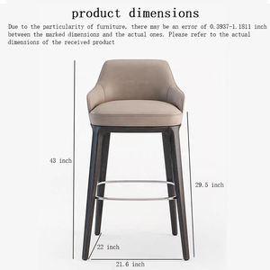 Tabouret haut au design moderne très vendu <span class=keywords><strong>Chaise</strong></span> à coussin souple pour <span class=keywords><strong>comptoir</strong></span> <span class=keywords><strong>de</strong></span> bar, hôtel familial, salon et chambre à coucher - Product Image 6