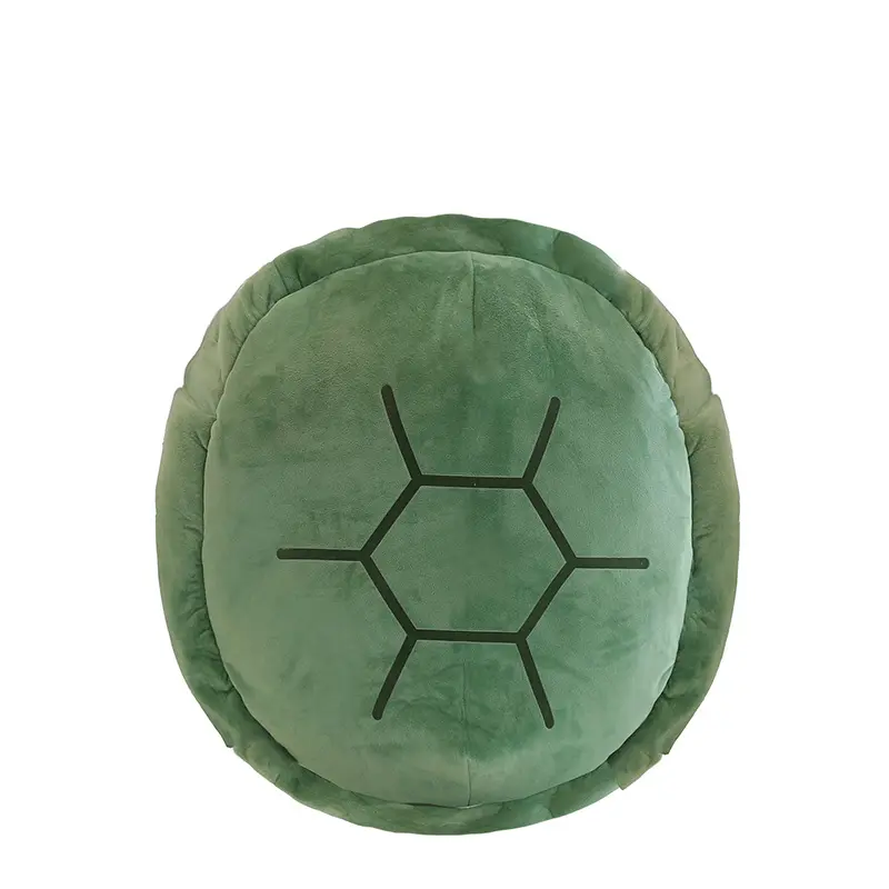 Usine de vente en gros portable drôle habiller tortue coquille oreiller peluche jouet pour enfants adultes