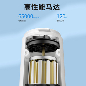 Mini Car <b>Vacuum</b> Cleaner 120W Wireless <b>Portable</b> Rechargeable For Car And Home Use - Product Image 4