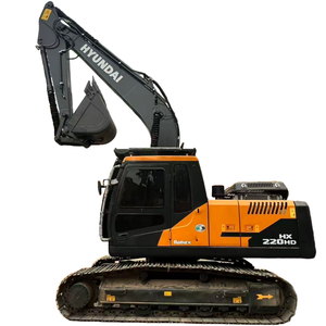 Corée : Excavatrice Hyundai HX220HD d'occasion, taille moyenne, poids opérationnel de 22 tonnes, état d'occasion, matériel de construction Hyundai HX220HD d'occasion - Product Image 1