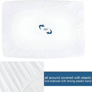 <span class=keywords><strong>Protector</strong></span> de Colchón King Size de Algodón Terry para Hospital, <span class=keywords><strong>Protector</strong></span> de Cama <span class=keywords><strong>Transpirable</strong></span> e Impermeable, Fabricante OEM - Product Image 4