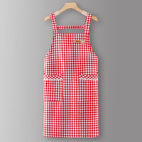 Tablier de cuisine pour femme, nouveau modèle 2026, en pur coton, résistant à l'huile, pour la maison et la cuisine, avec logo personnalisé, style workwear, tendance influenceur en ligne, élégant