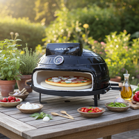 Four à pizza au charbon de bois en céramique AUPLEX 21 pouces, portable, pour extérieur, barbecue Kamado, pour la maison, le jardin, la terrasse, la cuisine en plein air