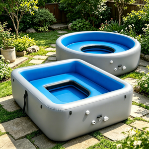 <span class=keywords><strong>Piscine</strong></span> <span class=keywords><strong>gonflable</strong></span> EJIA Drop Stitch de qualité commerciale avec parois rigides, pompe, siège, portable, pliable, pour usage familial dans la cour. - Product Image 1