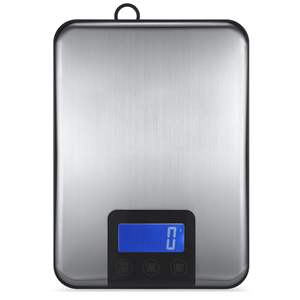 Cross-Border 15kg Stainless Steel <b>Digital</b> <b>Kitchen</b> <b>Scale</b> Easy Clean Silver 1g Accuracy Electronic Baking Food <b>Scale</b> Wholesale - Product Image 1