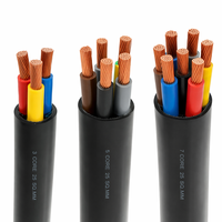 Cable de Alimentación Multifilar con Aislamiento de PVC, 2, 3, 4, 5, 7, 10, 12, 16, 19, 24 Núcleos, 1.5, 2.5, 4, 6, 10, 16, 25, 35, 50 mm, Conductor de Cobre, Cable Eléctrico