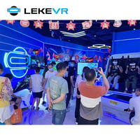 Parque temático de realidad Virtual de negocios LEKE VR, equipo de centro de juegos VR, máquina de simulador interactivo 9D, atracción VR