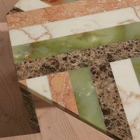Table basse en marbre sur mesure, meubles en pierre naturelle de luxe, table centrale moderne, table de salon en marbre faite à la main