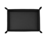 Plateau pliable personnalisé avec nom initial en cuir PU, organisateur de rangement de bureau, bijoux, clés, portefeuille, organisateur de pièces, plateau de rangement de bureau
