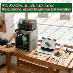 Imprimante 3D Bamboo Lab P2S Version UE/Royaume-Uni Débloquée Mondialement Haute Vitesse 500mm/s Meilleure Vente pour <span class=keywords><strong>la</strong></span> Maison et les Entreprises - Product Image 4