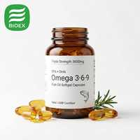 Capsules d'huile d'algues végétaliennes non-OGM à base de plantes, marque privée OEM, EPA DHA, 500 mg 1000 mg, capsules d'oméga 3 végétaliennes (alternative à l'huile de poisson)