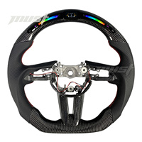 Untuk Mazda 3 CX-30 MX-30 CX-50 2019-2026 Peningkatan Interior Setir Sport Kustom Serat Karbon dengan Layar LED RPM Pintar