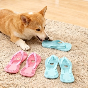 Juguete Masticable de Silicona con Forma de Chancla y Diseño de Corazón para Perros, el Más Vendido, para Aliviar el Estrés y Limpiar los Dientes, Duradero - Product Image 1