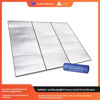 Tapis de pique-nique pliable Shengyuan 3*3m, double face, en aluminium, imperméable, isolant thermique, durable et portable