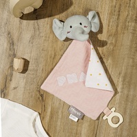 Coton bébé couette couvertures tête d'animal apaisant apaiser serviette animaux jouets en peluche pour bébés