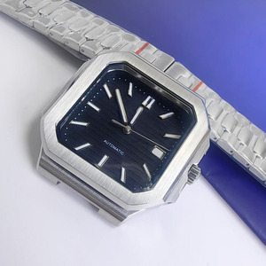 Orologio NH35 Quadrato da 38mm Nuovo con Movimento Automatico in Acciaio Inossidabile con <span class=keywords><strong>Quadrante</strong></span> a Indici e Lancette di Tipo Charm per Parti di Ricambio - Product Image 1