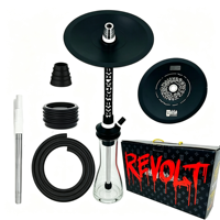 Kit complet de chicha moderne Misha en acier inoxydable et alliage d'aluminium, narguilé pour salon
