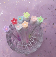 Brosses à cils colorées personnalisées de marque privée Baguette de mascara Brosse à cils Mascara Tube de brosse de nettoyage Spoolie