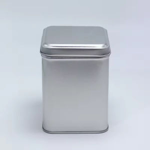Lata de Té Cuadrada Hermética con Diseño Personalizado, Caja de Embalaje de Grado Alimenticio con Impresión, Latas de Té Metálicas Verdes Cuadradas Vacías y Selladas - Product Image 5