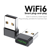 VegGieg WIFI6 AX300 Usb Wifi Adaptörü Ücretsiz Sürücülü Ağ Dongle'si PC Dizüstü Bilgisayar için