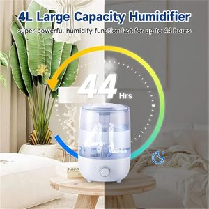 เครื่องเพิ่มความชื้นในอากาศระบบอัลตราโซนิคอัจฉริยะไฟฟ้าเครื่องทำความชื้นในครัวเรือน4.8L H861L - Product Image 4